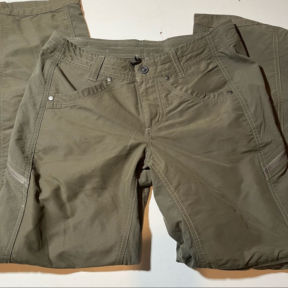 Kuhl Women’s 6 Short Army Green Convertible Pants - Picture 2 of 6